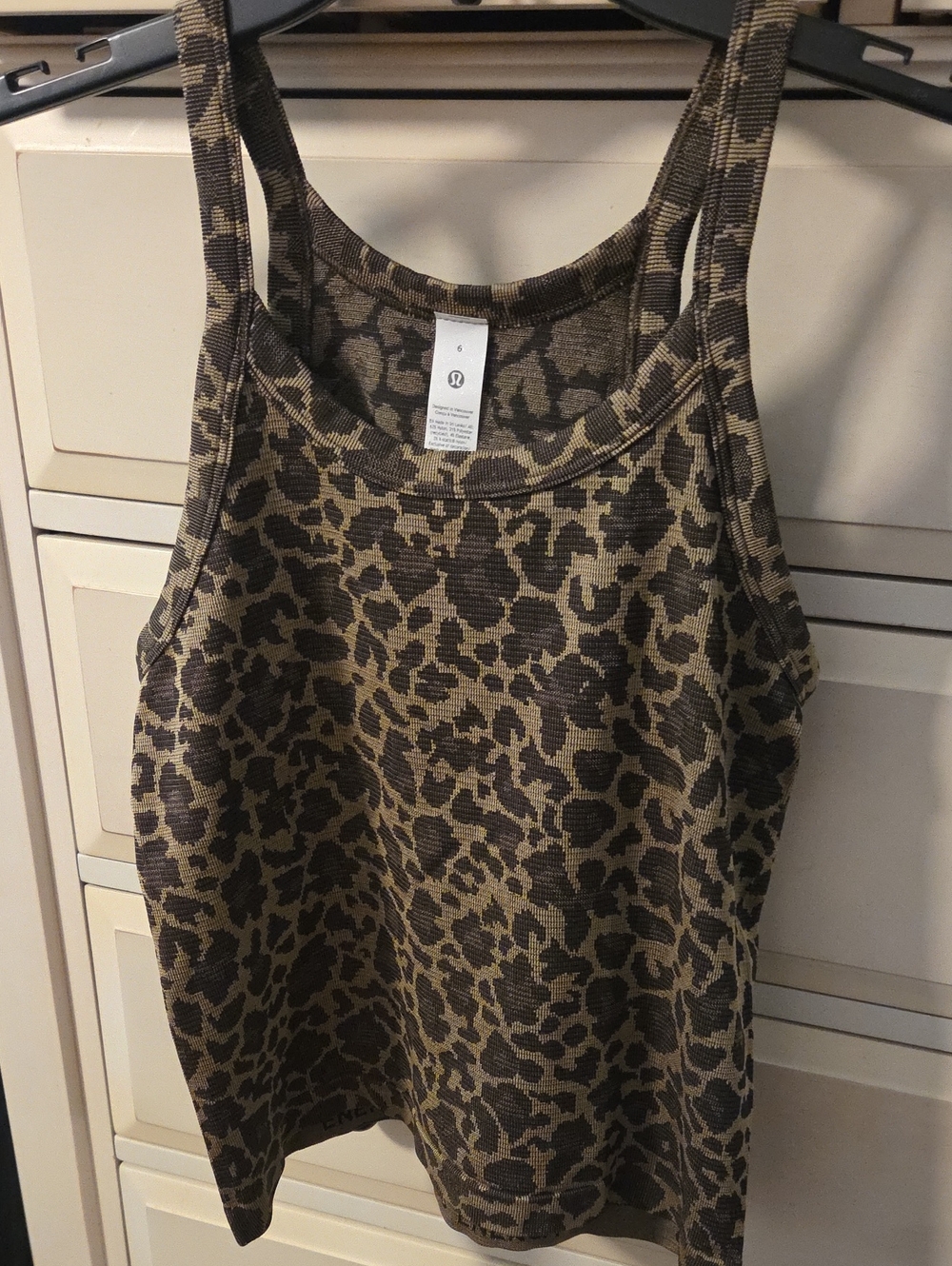 Lululemon Leopard Print Tank Top - Brown
